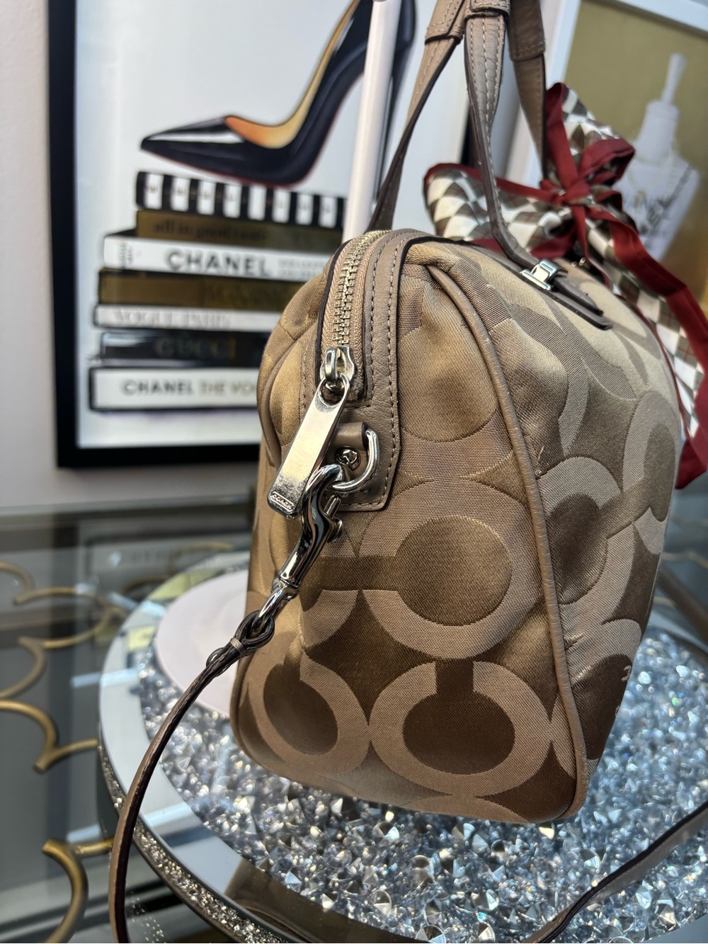 Coach 2013 Taylor Op Art Satchel EUC - Picture 6 of 14